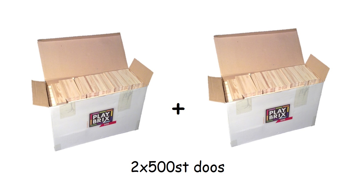 PlayBrix 2x500st in een doos