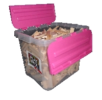 PlayBrix 350st + opbergkist 24 ltr roze